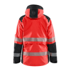 Veste de travail hardshell haute visibilité femme 4436 - Rouge/Noir image 2