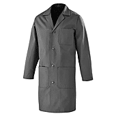 BLOUSE COL CAVALIER A BOUTONS ESSENTIELS - GRIS ACIER image