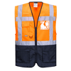 Gilets Executive Warsaw Orange/Marine image 0