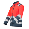 VESTE POLAIRE HV VENY ROUGE FLUO/NAVY image 0