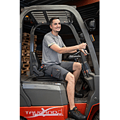 Bermuda de travail stretch anti uv ATMOSPHERE - GRIS NUIT image