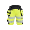 Short de travail stretch 4D haute visibilité femme 7020 - Jaune/Noir image 0