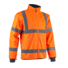 Veste de travail polaire 2 en 1 haute visibilité KAZAN - Oange HV/Marine image 0