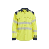 Chemise de travail multinormes inhérent 3239 - Jaune fluo/Marine image 0