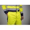 Combinaison de travail HV NEUTRON - JAUNE FLUO/MARINE image 2