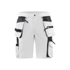 Short de travail stretch pour peintre 4D 1088 - Blanc/Gris foncé image 0