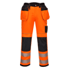 Pantalon HV PW3 poches flottantes Orange/Noir image 0