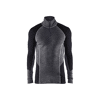 Haut de sous-vêtements col zippé WARM 4899 - Grey/Black image 0