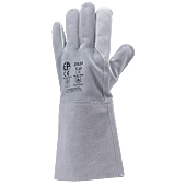 Lot de 12 paires de gants soudure fleur de vachee - dos croûte image