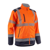 Veste de travail polaire sofsthell haute visibilité KAZAN - Orange HV/Marine image 9