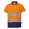 Polo coton comfort Orange/Marine image 0