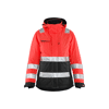 Veste de travail doublée haute visibilité femme 4872 - Rouge fluo/Noir image 0