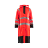Manteau de pluie haute visibilité niveau 1 4325 - Rouge fluo/Noir image 0