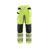 Pantalon de travail haute visibilité stretch femme 7163 - Jaune fluo/Noir image 0