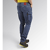 Jean de travail élastique STONE CARGO LIGHT - Bleu/Vert image