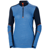 Sous-vêtement technique demi zippé en laine mérinos femme LIFA - Bleu marine image 0