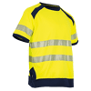 T-shirt de travail MC MAILLE HV HALOGENE - MARINE/JAUNE FLUO image 4