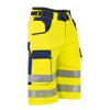 Bermuda de travail AUTHENTIC HV BOUGIE - MARINE/JAUNE FLUO image 3