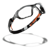 Lunette hybride de protection PC TPR NESS+ - Noir/Orange - Incolore image 0