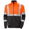 Sweat de travail zippé haute visibilité à col haut classe 1 ADDVIS image 0