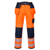 Pantalon HV PW3 poches flottantes Orange/Marine image 0