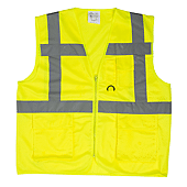 Gilet de travail d'été sans manche YARD - Jaune Fluo image