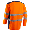 T-shirt de travail manches longues haute visibilité RIKKA - Orange Fluo image 7