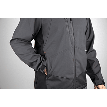 Veste de travail Softshell bicolore ROCK - GRIS NUIT/NOIR image