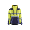 Veste de travail hardshell stretch 2D haute visibilité 4496 - Jaune fluo/Marine image 0