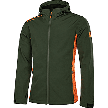 LISTER Softshell - / Strick - Veste polaire - vert/orange image