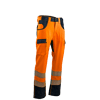 Pantalon de travail AUTHENTIC HV EMETTEUR - MARINE/ORANGE FLUO image 0