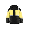 Veste de travail à capuche hiver enfant 4858 - Noir/Jaune fluo image 0