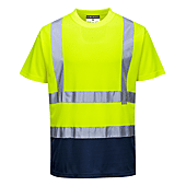T-shirt bicolore Jaune/Marine image