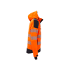 Veste de travail softshell haute visibilité MIKY - Orange Fluo image 4