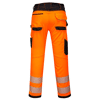 Pantalon extensible léger haute-visibilité PW3 Orange/Noir image 1