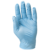 Boite de 100 gants jetables Nitrile bleu 5900 poudré AQL15 image