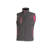 Gilet de travail softshell sans manches Femme UNIVERSE - Gris/Fuchsia image 6