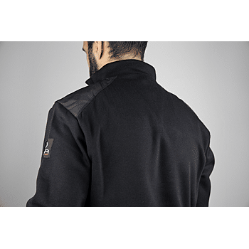 Sweat de travail col camionneur bicolore BERLIN - NOIR image