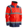 KANATA Parka de travail multicouches imperméable haute visibilité - Rouge Fluo / Bleu image 0
