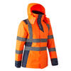 Parka de travail haute visibilité Femme HORA  - Orange HV/Marine image 0