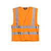 Lot de 10 - Gilet à bandes réfléchissantes HODER - Orange Fluo image 0