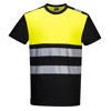T-shirt PW3 haute visibilité classe 1 Noir/Jaune image 0
