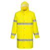 Manteau de pluie haute visibilité 100 cm Jaune image 0