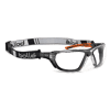 Lunette hybride de protection PC TPR NESS+ - Noir/Orange - Incolore image 1