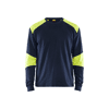 T-shirt de travail manches longues retardant flamme inhérent 3457 -  Marine/Jaune fluo image 0