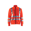 Sweat de travail zippé haute visibilité 3358 - Rouge fluo image 0