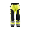 Pantalon de travail haute visibilité femme 7155 - Jaune fluo/Noir image 0