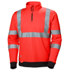 Sweat de travail à col haut zippé haute visibilité ADDVIS image 0