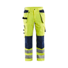 Pantalon de travail aéré haute visibilité stretch 1565 - Jaune fluo/Marine image 0