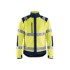Veste de travail polaire coupe vent haute visibilité 4888 - Jaune fluo/Marine image 0